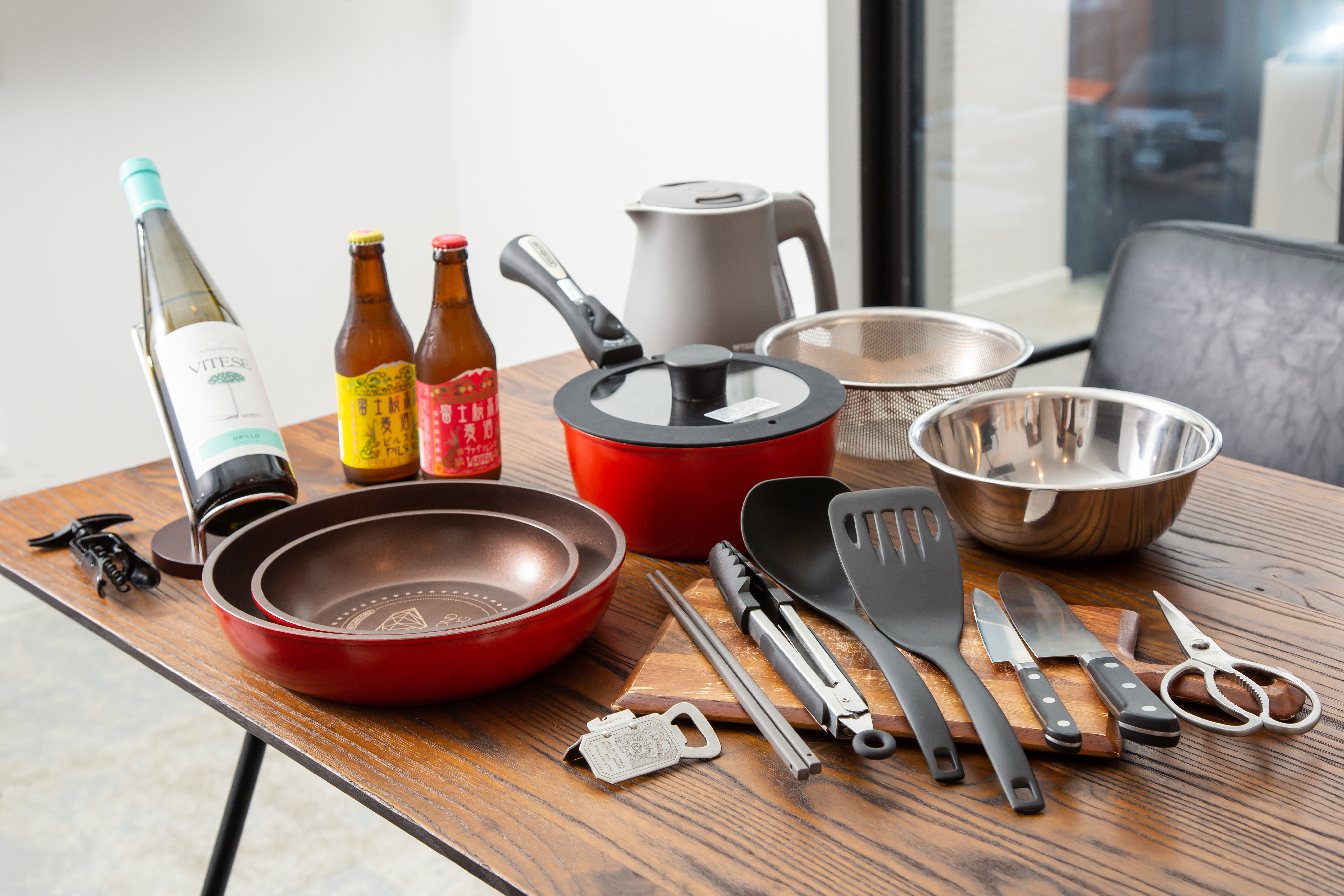 【全室共通】自由にお使いいただける調理器具