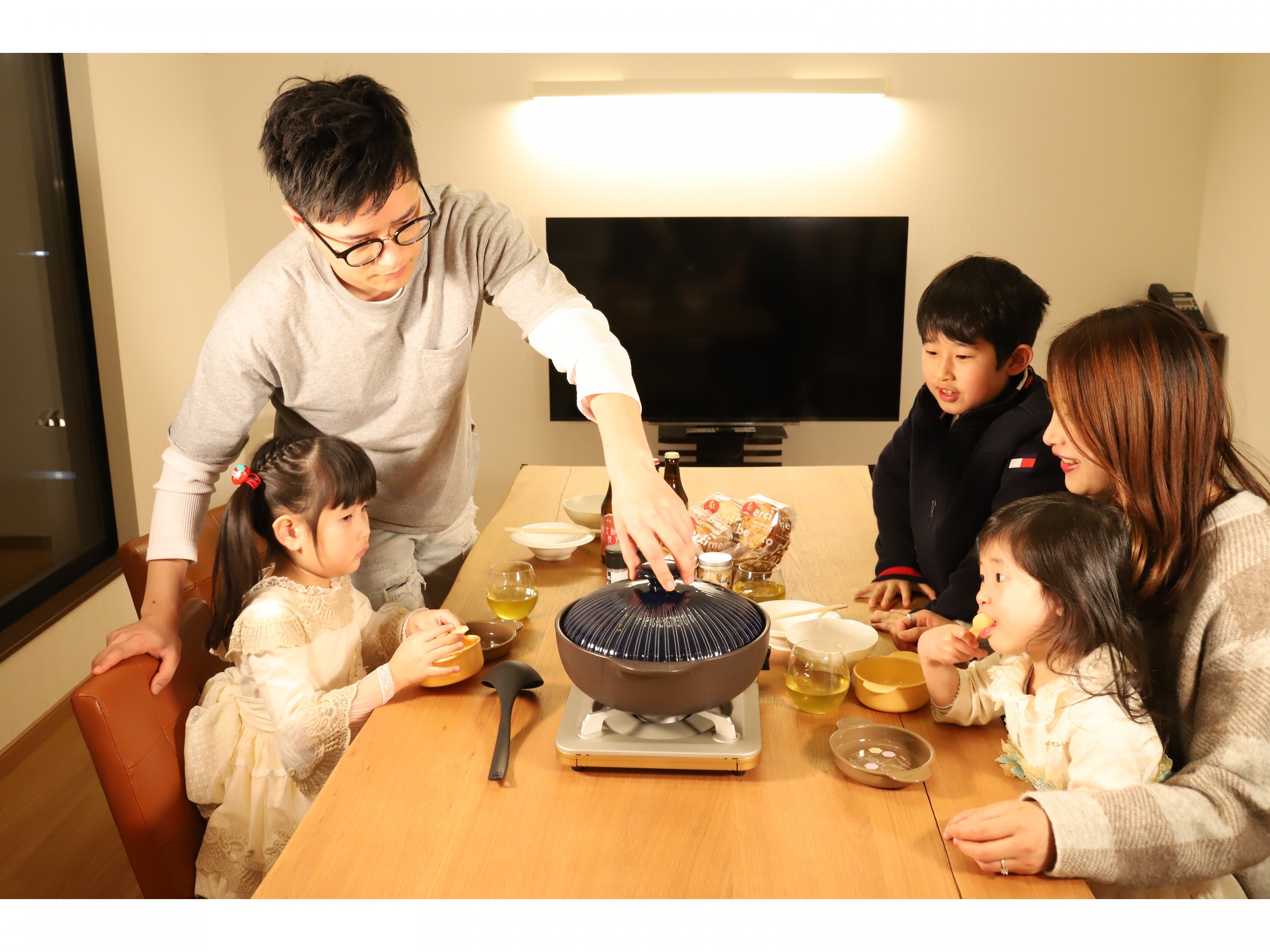 お部屋で夕食