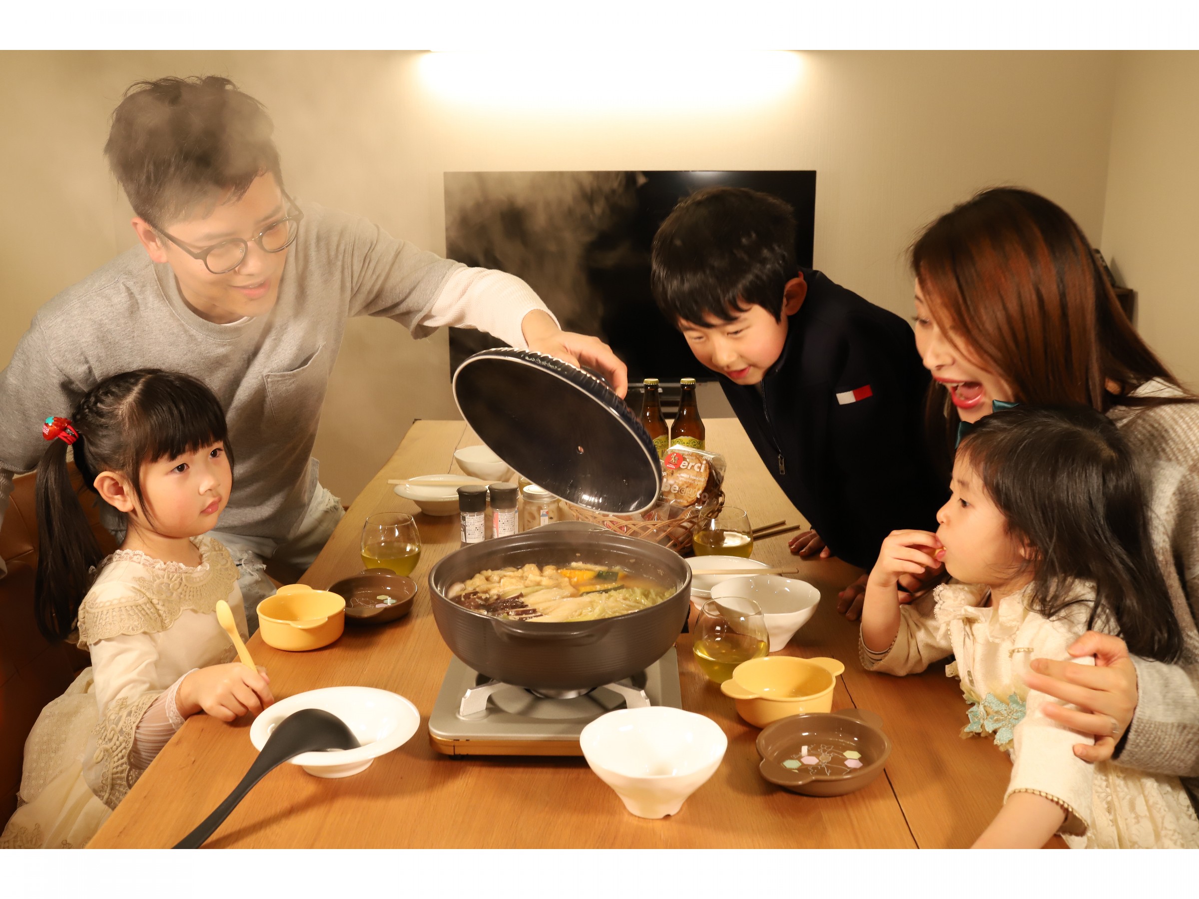 お部屋で夕食