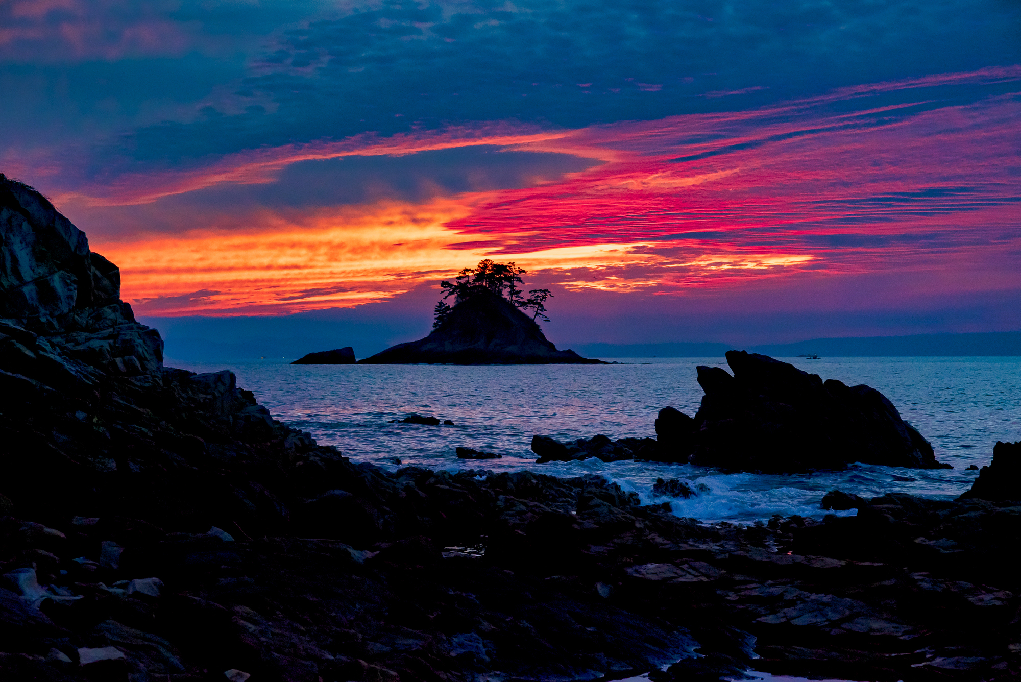 篠島からの夕景