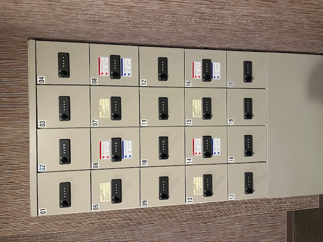 大浴場貴重品ロッカー（ダイヤルロック式）