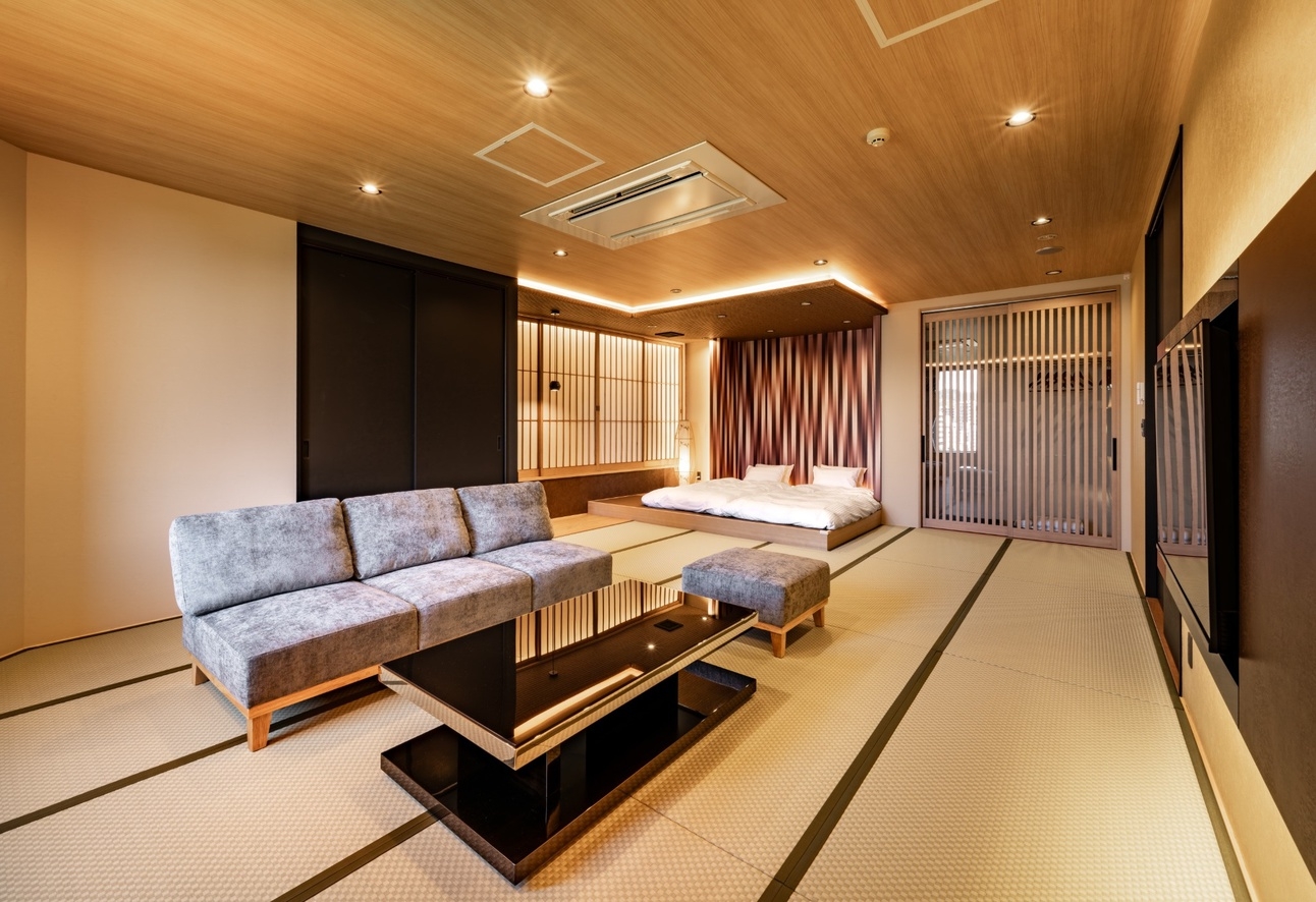 【朝食付】原爆ドームを望む半露天風呂付「もみじ」Park View Suite