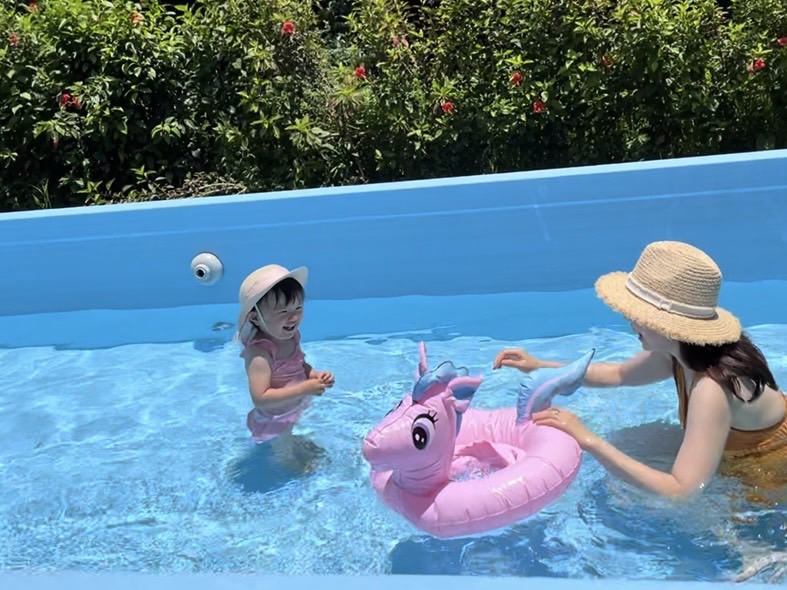 プライベートプールでお子様も楽しめる！