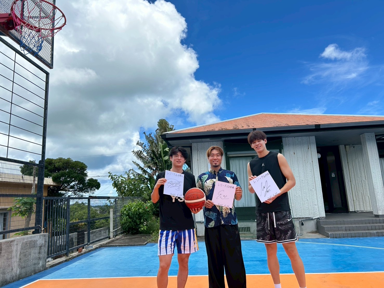 プロバスケットボール　安藤誓哉選手、小島元基選手、西野曜選手が宿泊されました！