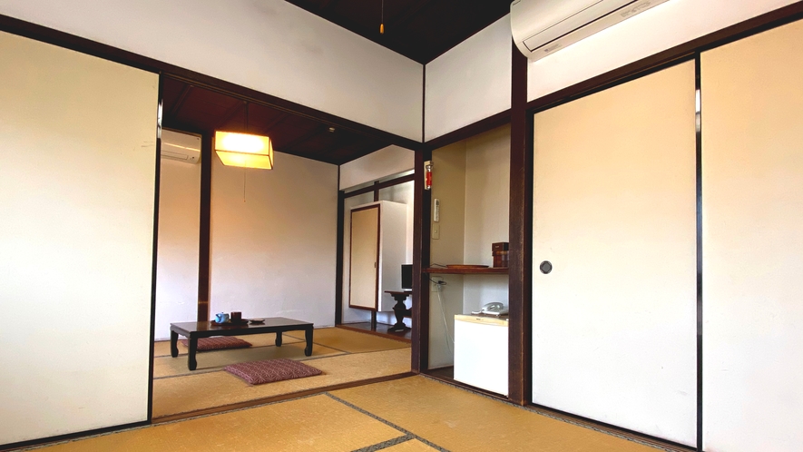 【2間和室】6畳+6畳の2間和室になります。広々お使いいただけるお部屋です。