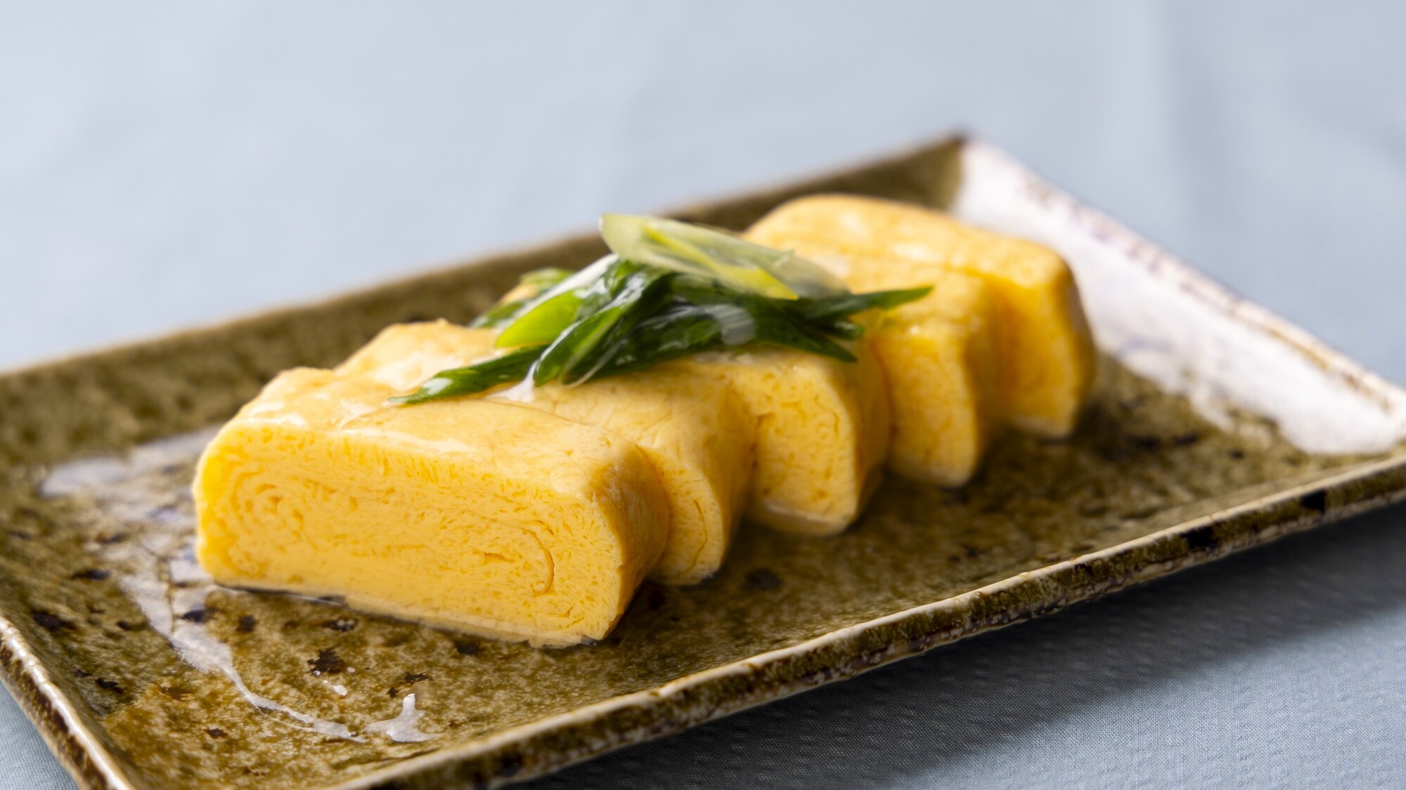 【朝食】九条ネギの出し巻き卵