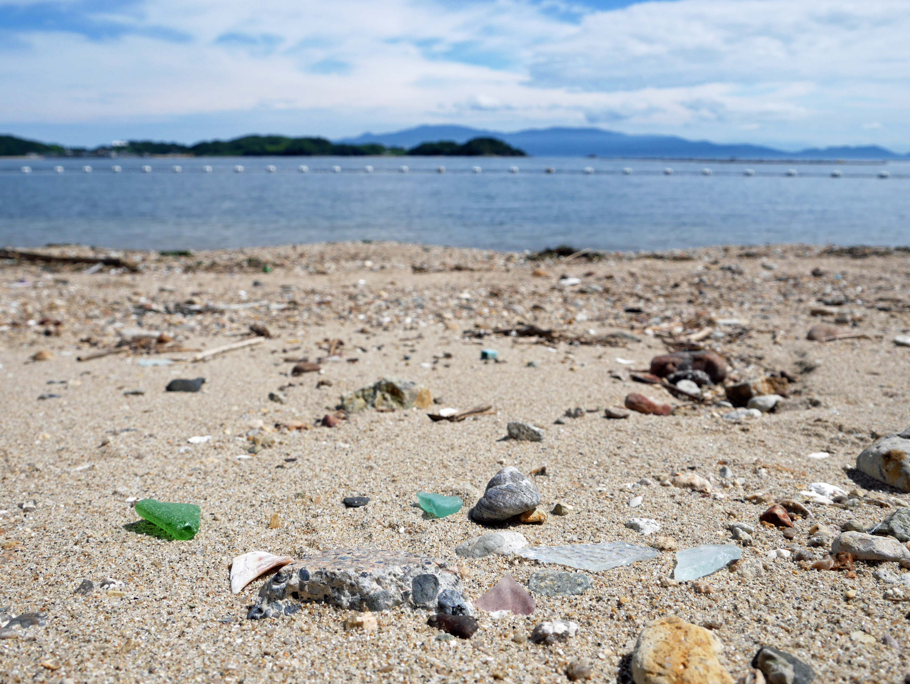 ペンション目の前の海で宝探し