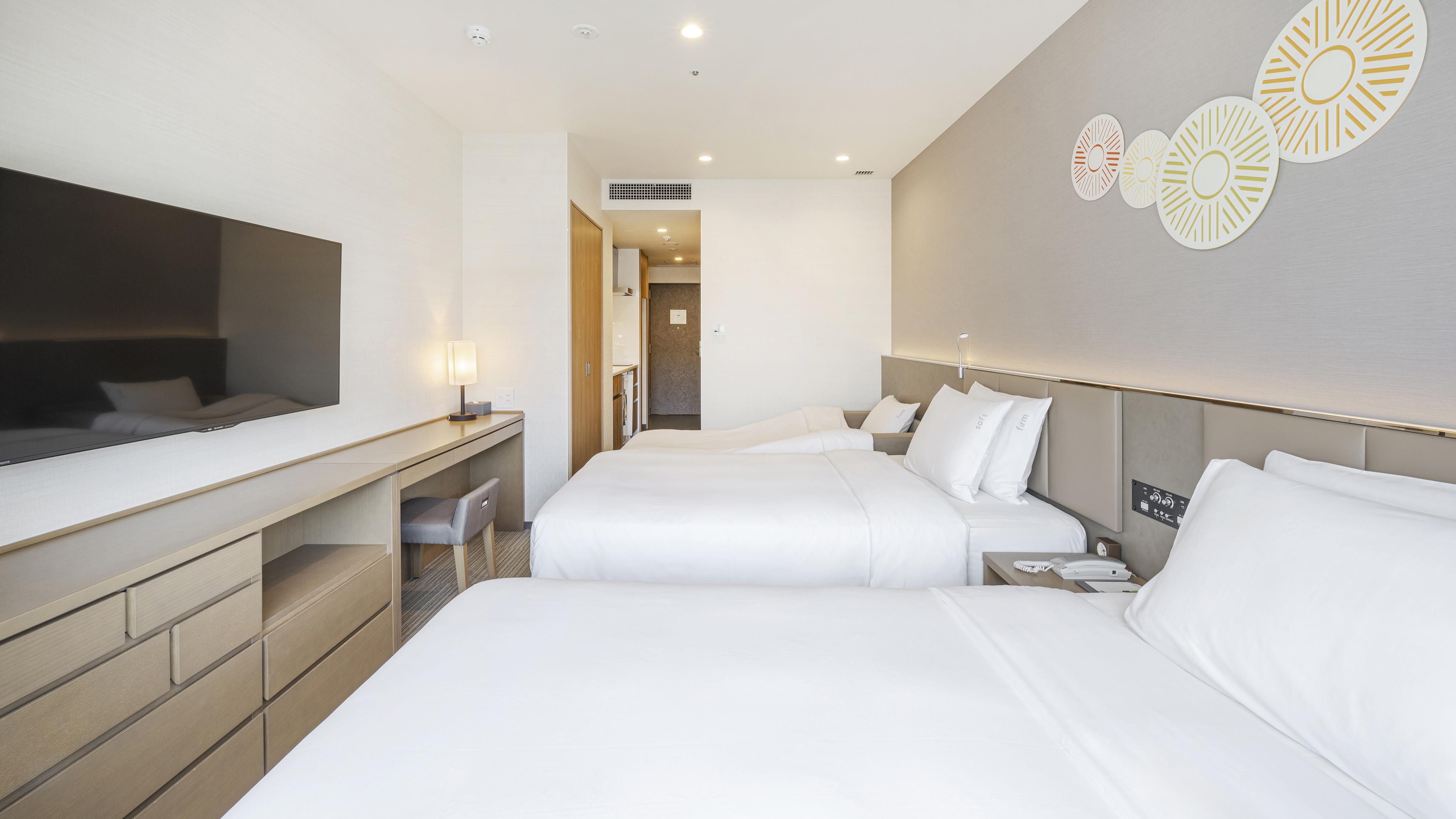 30㎡　スタジオ・スイートツイン　3名利用イメージ