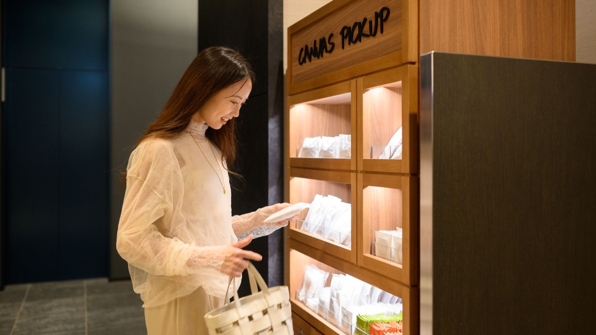 アメニティはフロント横の「CANVAS PICKUP」で必要なものをお選びいただけます。