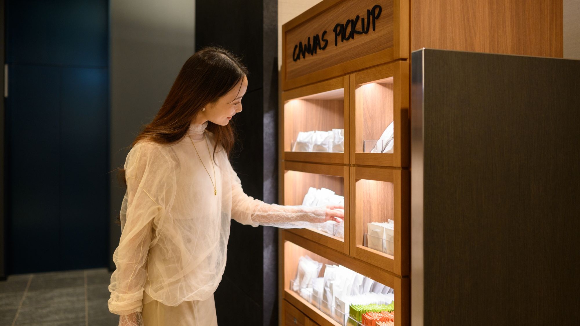 アメニティはフロント横の「CANVAS PICKUP」で必要なものをお選びいただけます。