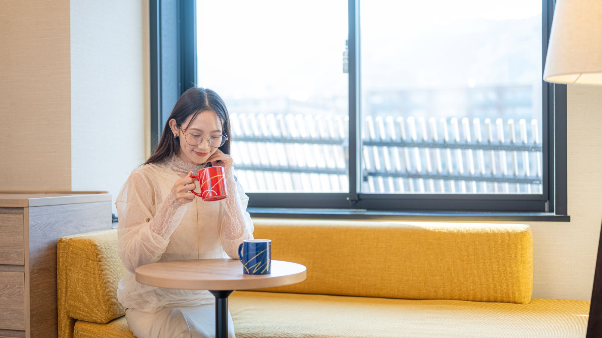 ラウンジのコーヒーなどはお部屋でもお楽しみいただけます。