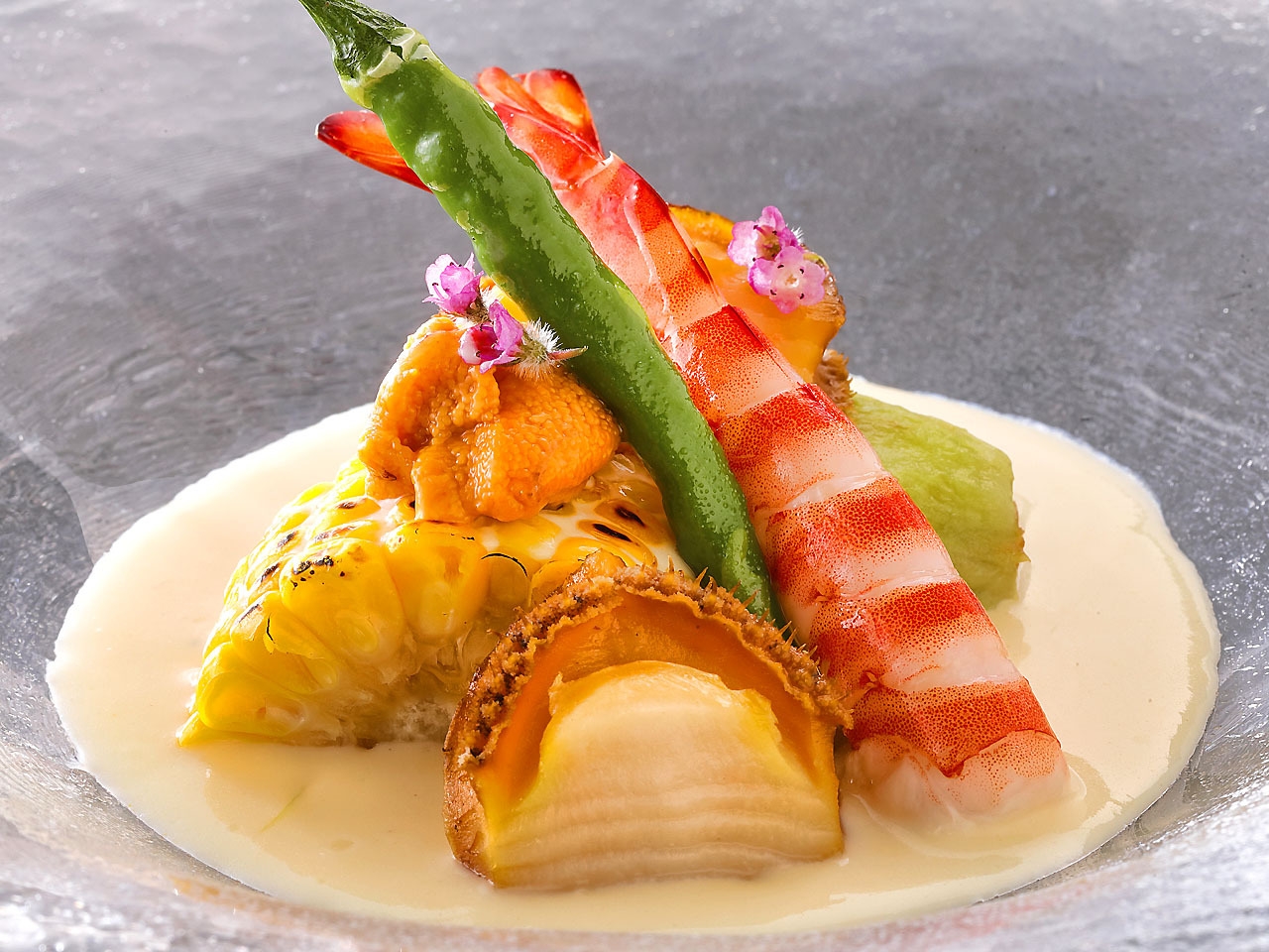 【夏】向瀧オリジナル料理 季節の限定山海の饗宴【2食付き】