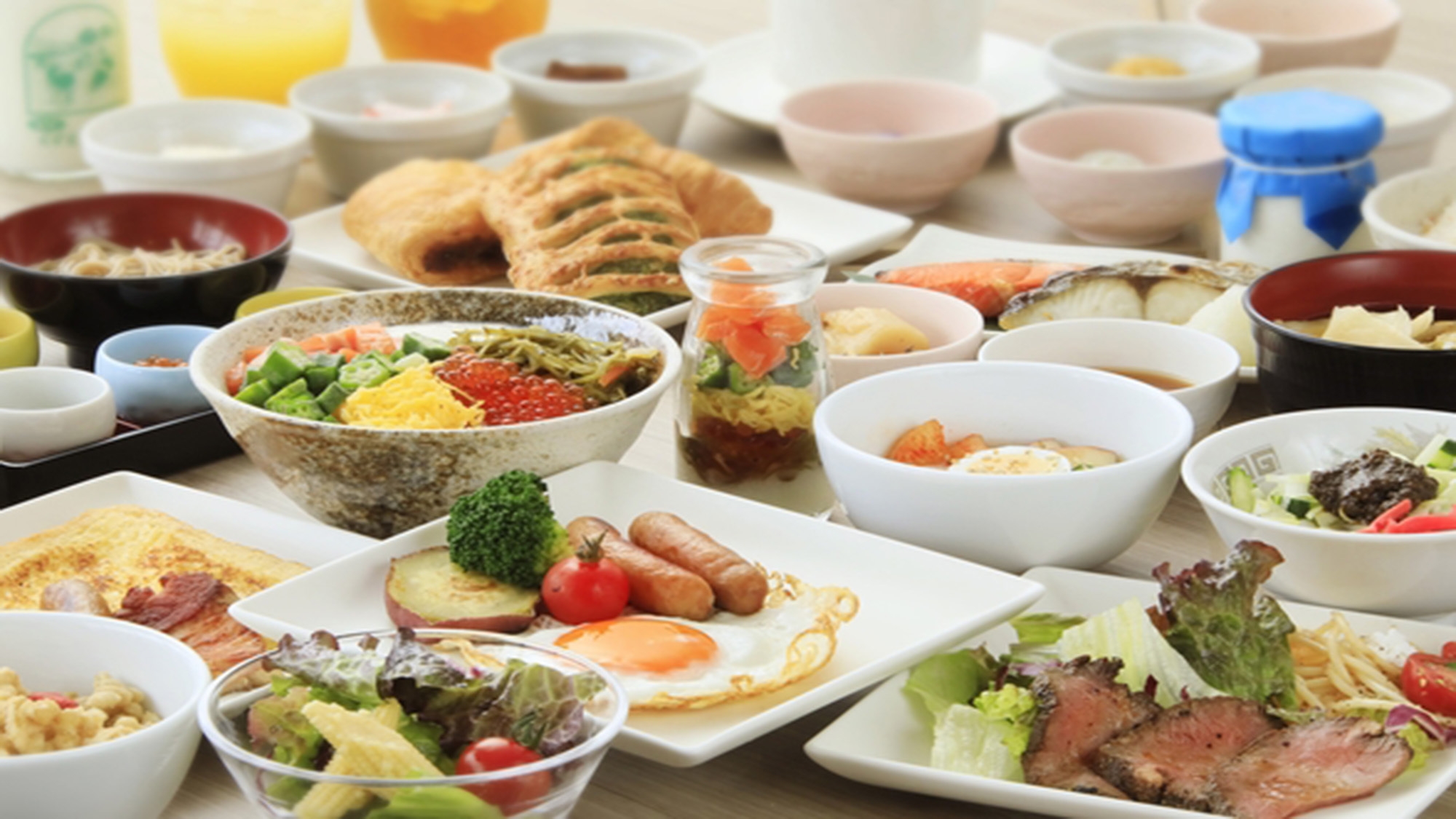 【5％OFF】【楽天スーパーSALE】【朝食付】ビュッフェスタイルで人気の和洋朝食☆