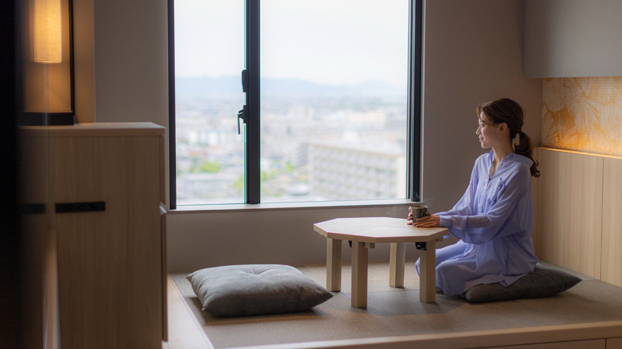 【デラックスツイン和-NAGOMI-】和風の小上がりで非日常なひとときを。