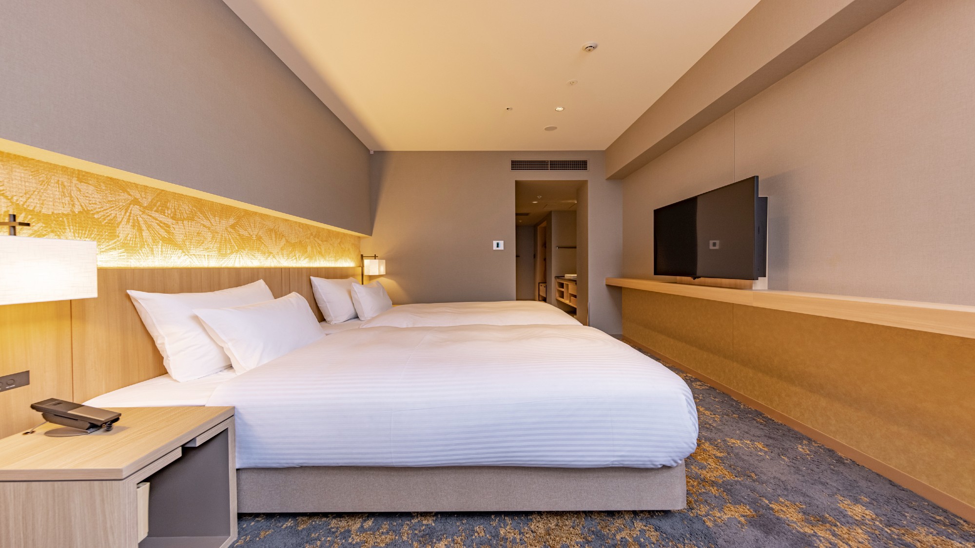 【デラックスツイン】熊本城の別名「銀杏城」から着想を得たデザイン。