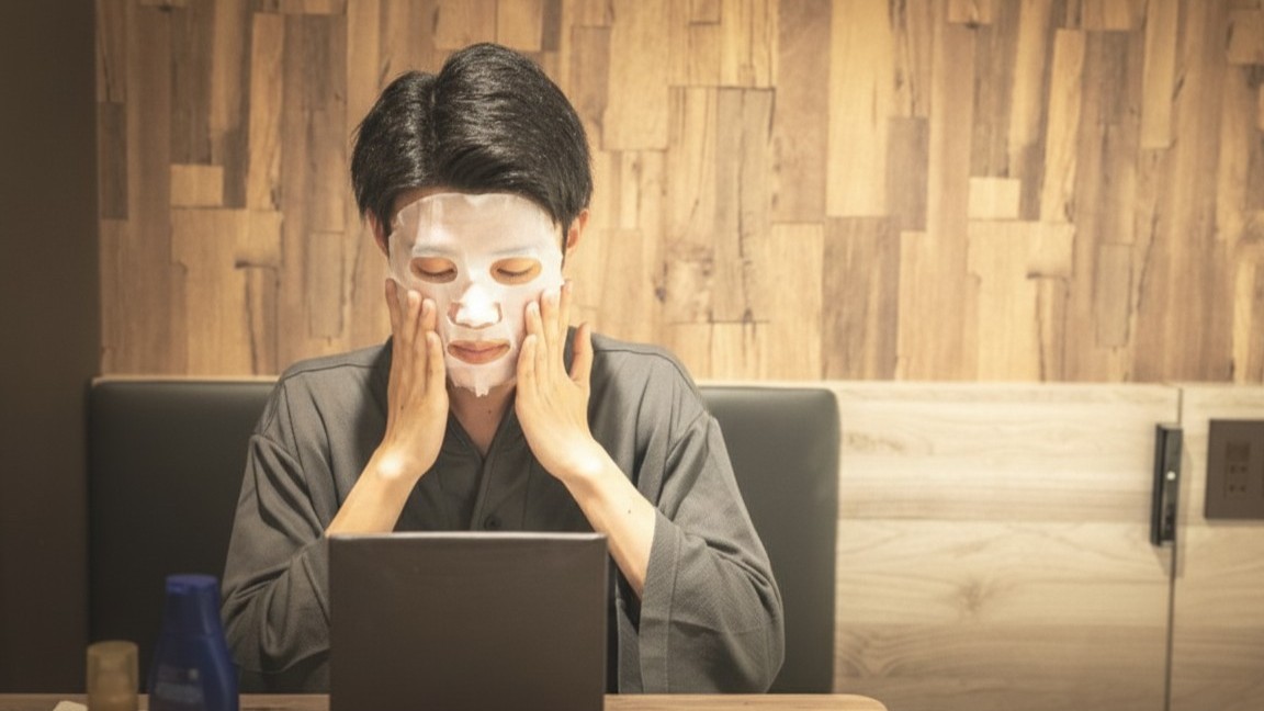 オリジナルのCICAマスクでしっとり潤う肌に導きます※イメージ