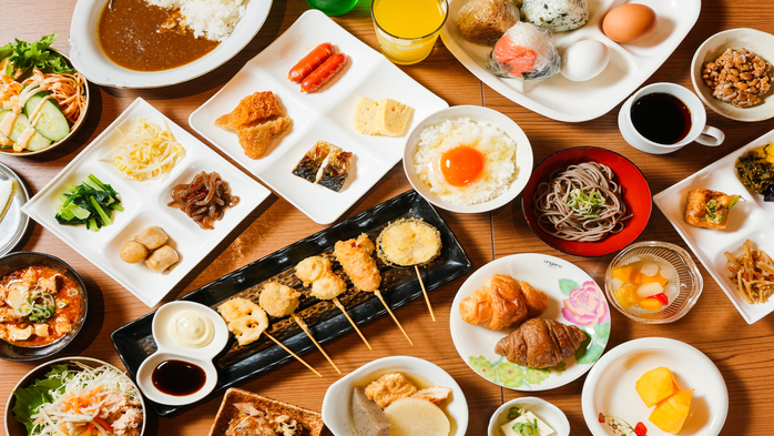 ボリューム満点朝食ビュッフェ!