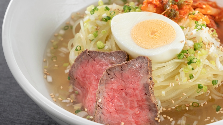 【一品料理】岩手県盛岡市といえば！？料理長特製の"冷麺"も〆の追加に大人気です！