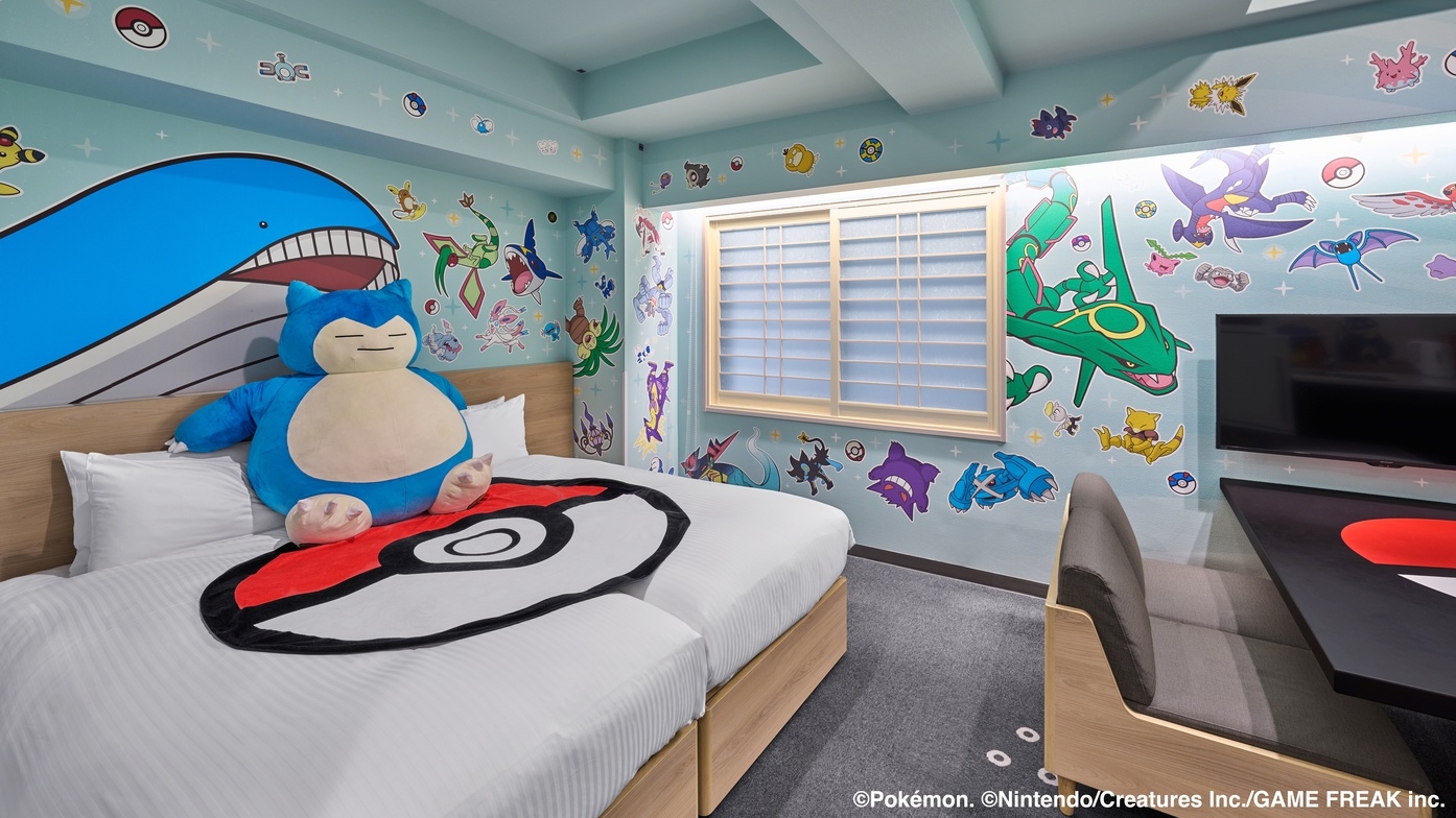 【ポケモンルーム】100匹のポケモンとお部屋に泊まろう！オリジナルノベルティつき！