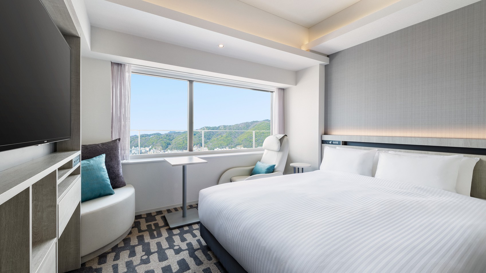 高層階ダブル (山側)【禁煙】～広さ18.0平米～