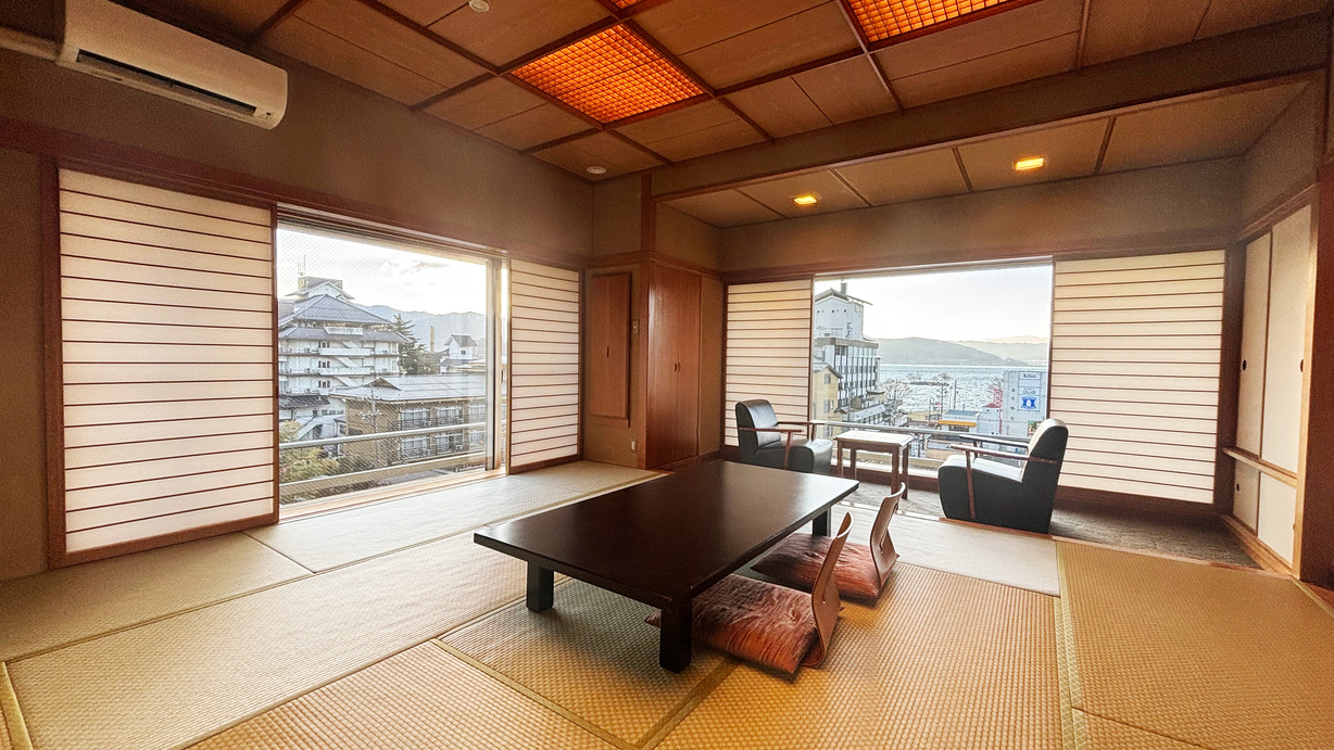 【今心閣・諏訪湖側】和室12畳