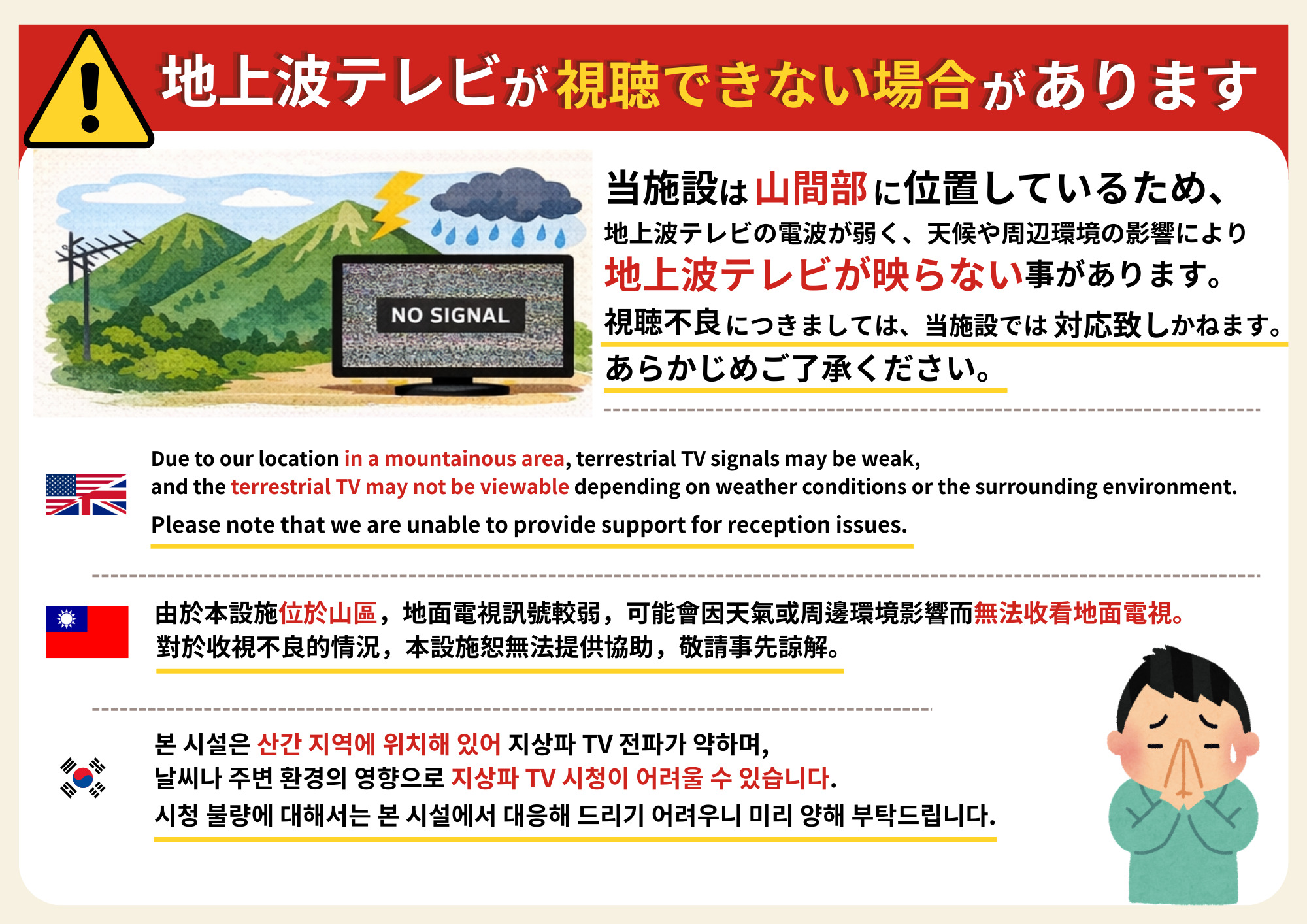 地上波放送に関して(テレビ)