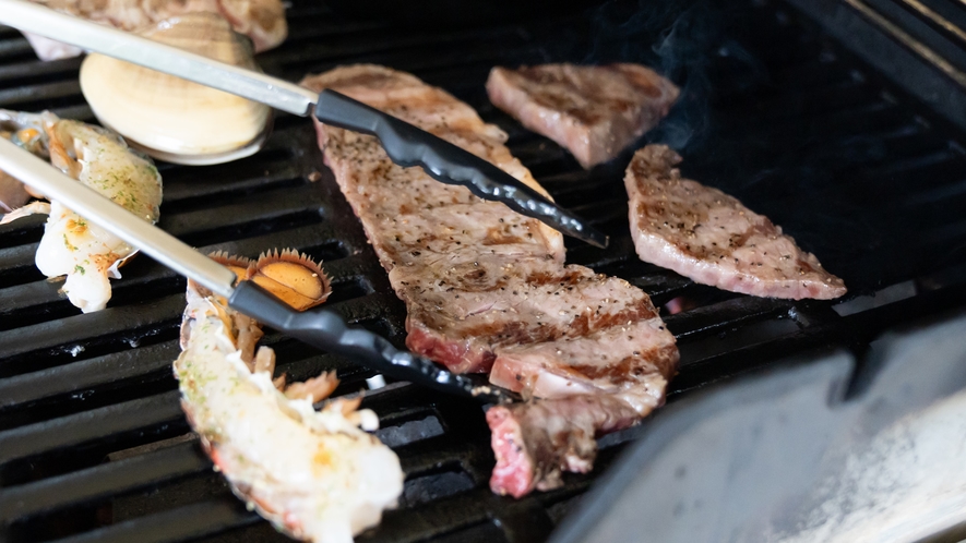 【夕食】コース仕立てのBBQ