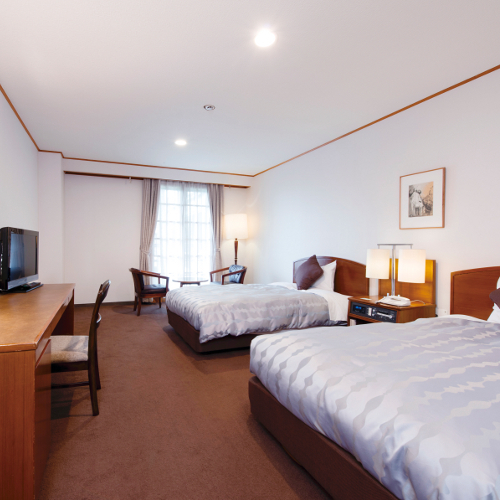 [Kamar] Kamar twin bergaya barat bebas rokok 28㎡