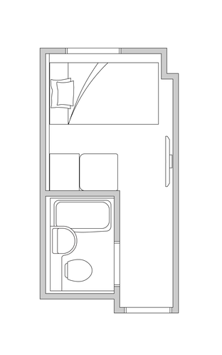 シングル間取り