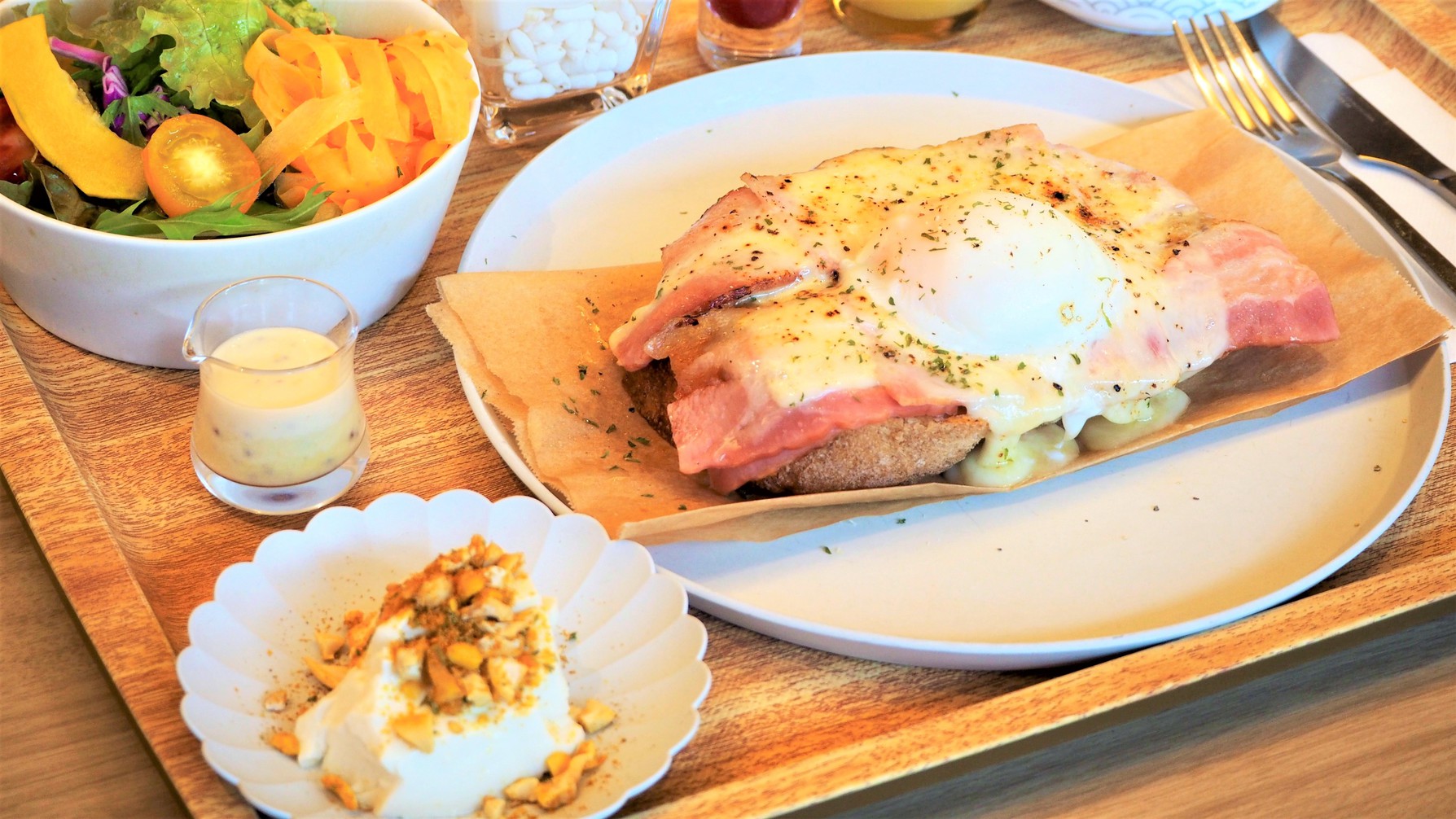 【朝食】とろけるクロックマダムセット　※イメージ