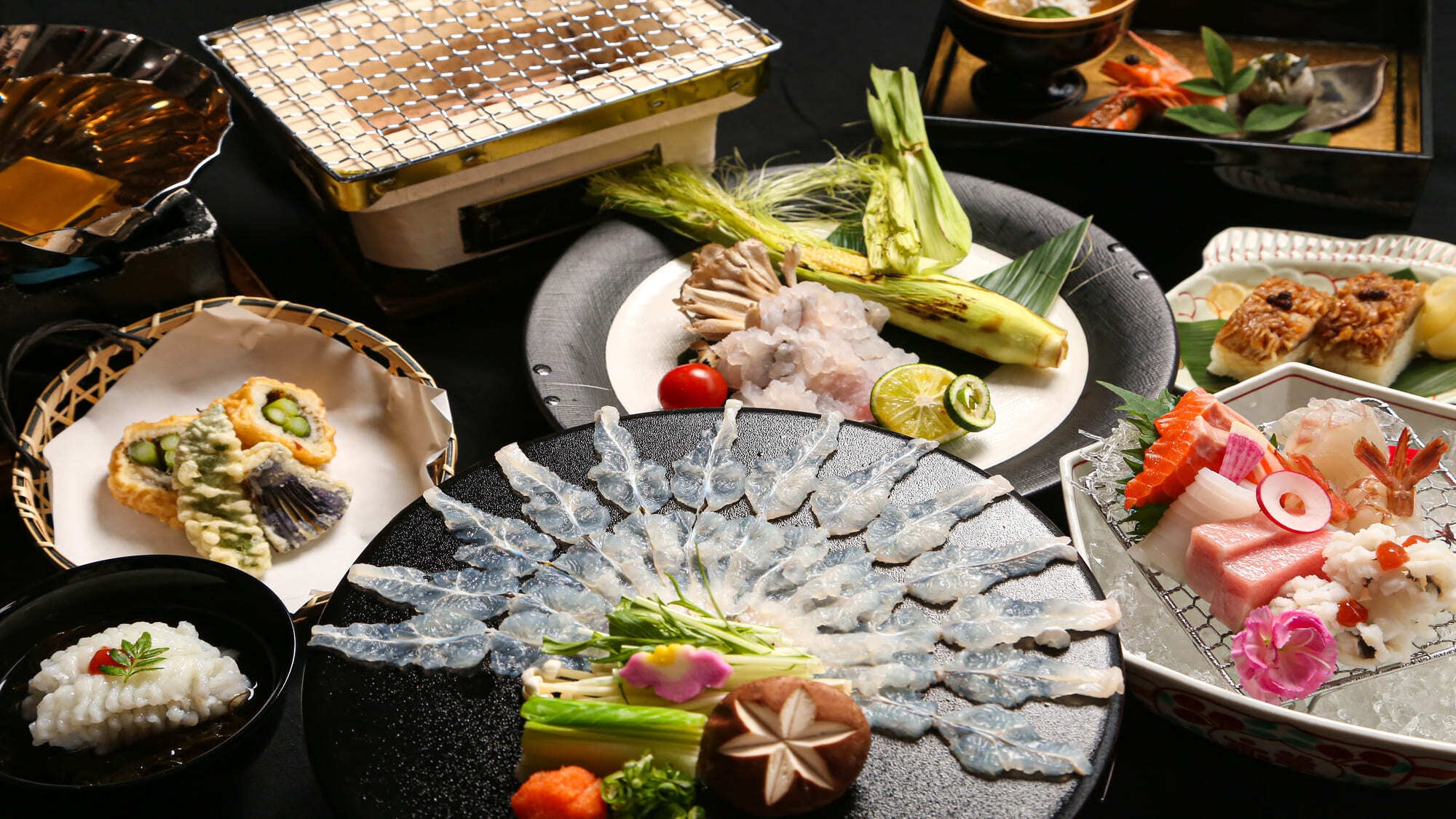 【1泊2食付き・鱧フルコース】今が旬！日本海で採れた新鮮は鱧を存分に味わう