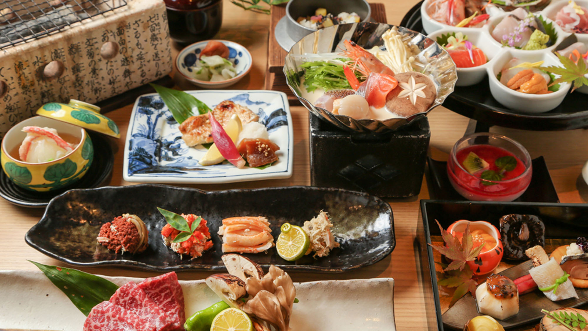 ・大平庵会席　日本海と福井で採れた様々な旬の食材を堪能