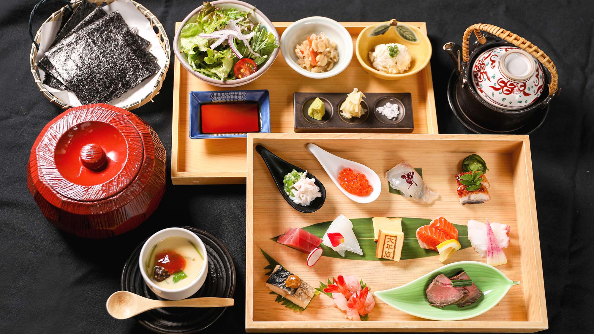 ・リニューアル！三国海鮮手巻き会席／福井の海の食材をギュッと！