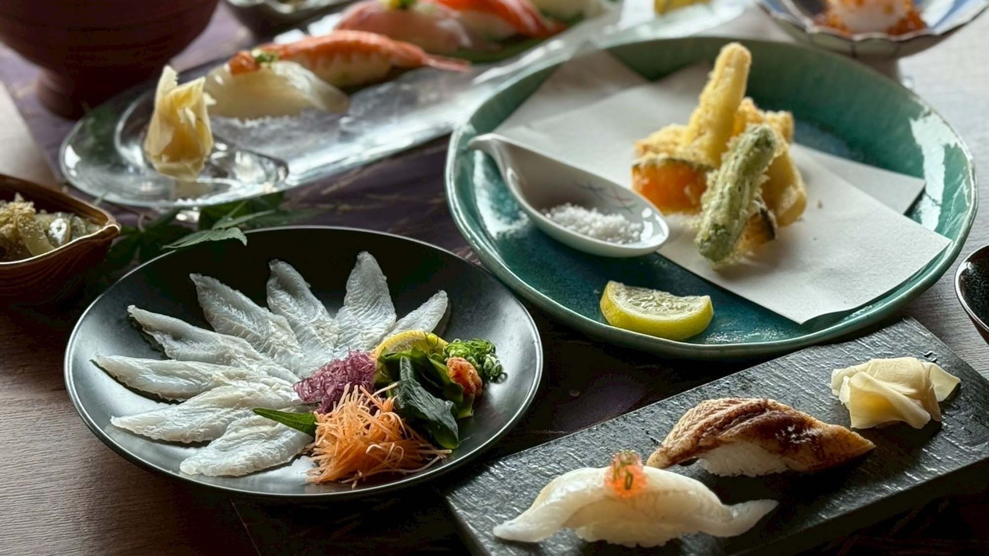 期間限定【海辺の鮨宿】あなごちゃんコース／1泊2食＜鮨屋台＞穴子づくし＋おすすめ握りコース満喫プラン
