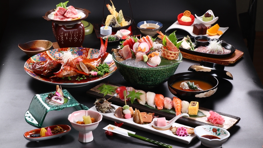 【期間限定お試し】伊豆の美味しい魚介を使った寿司会席★金目姿煮付で大満足♪
