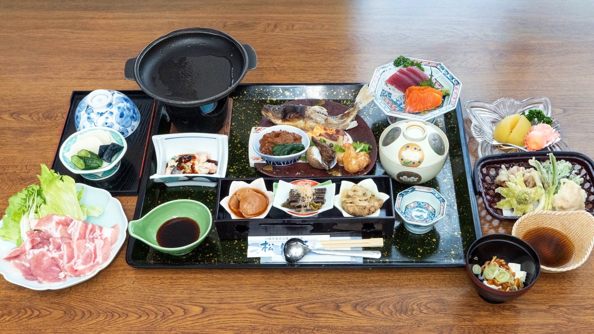 【ご夕食一例】香ばし陶板焼しゃぶ