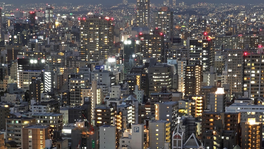 ホテル高層階からの夕景イメージ