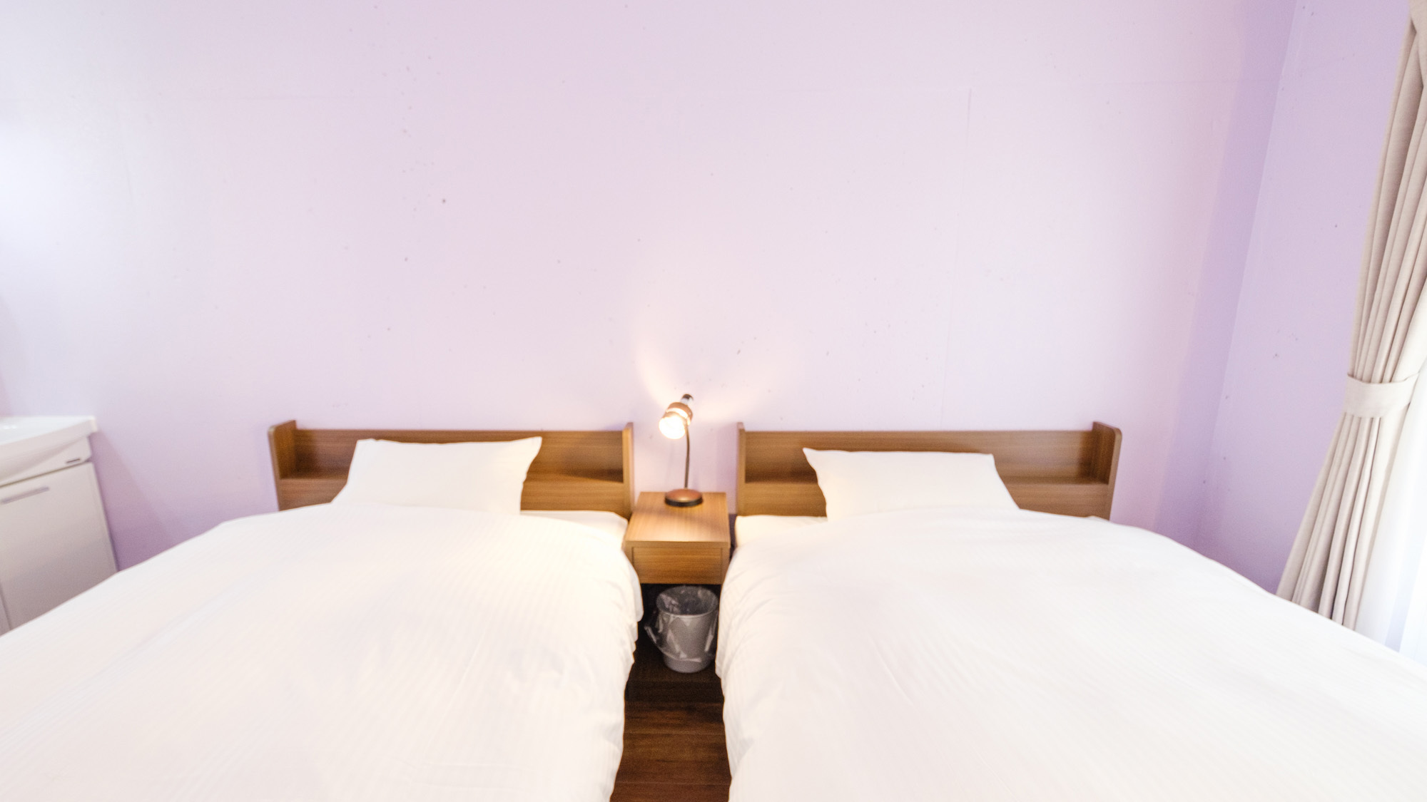 セミダブルベッド120ｃｍ幅２台◎ゆったりとお寛ぎ頂けます♪