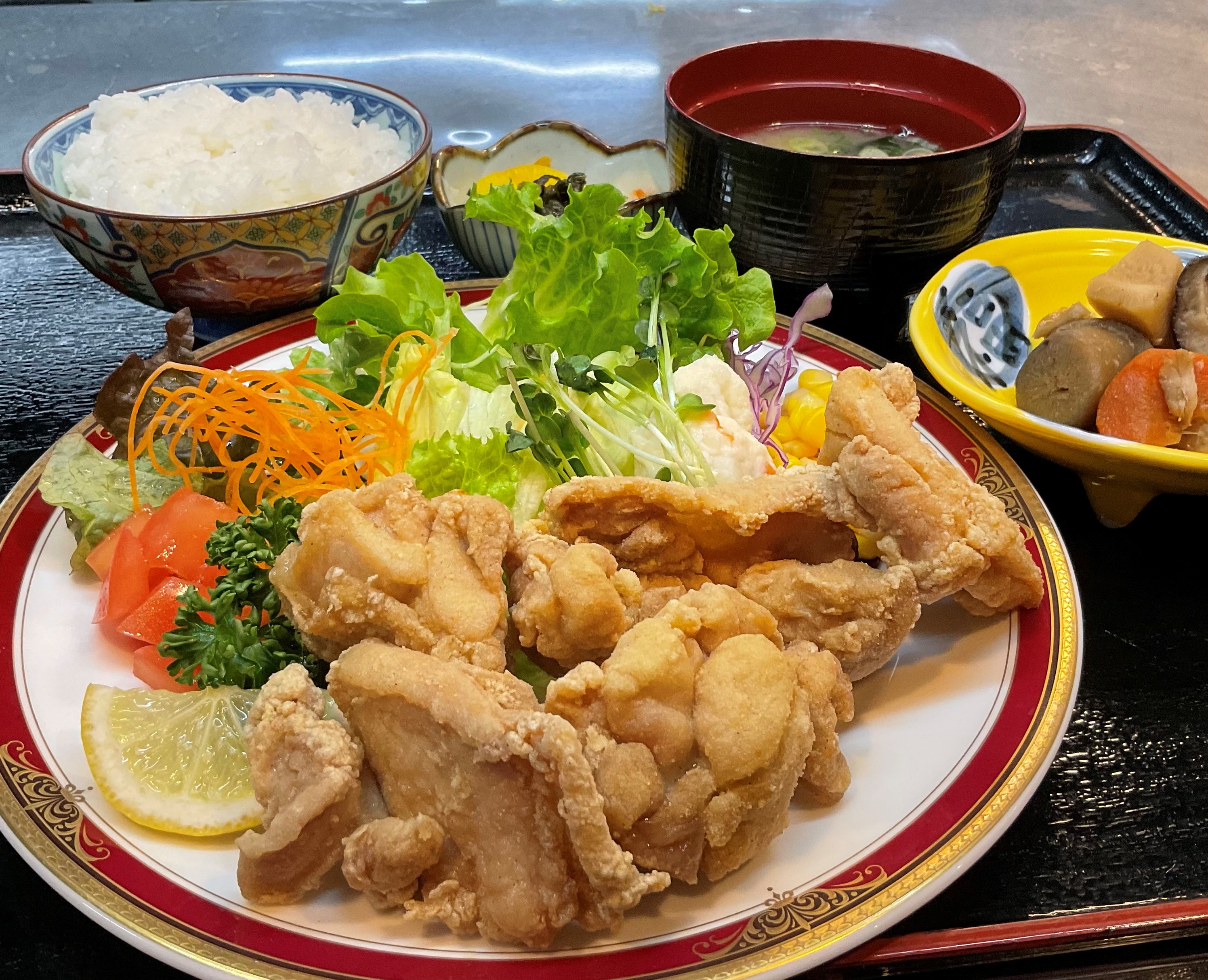 長州どり唐揚げ定食