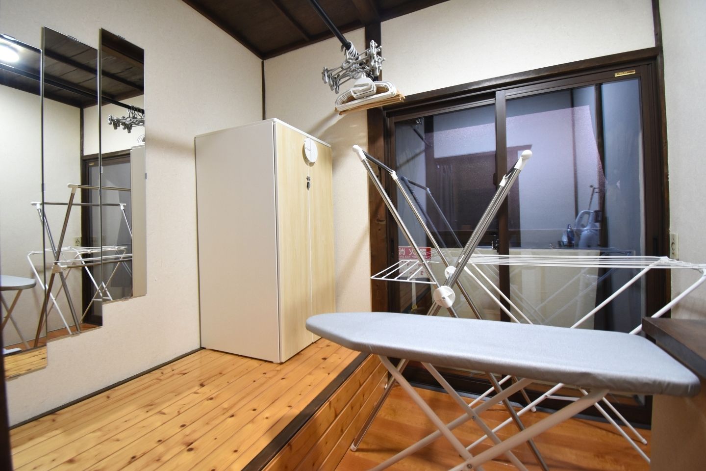 物干し、荷物置きスペース