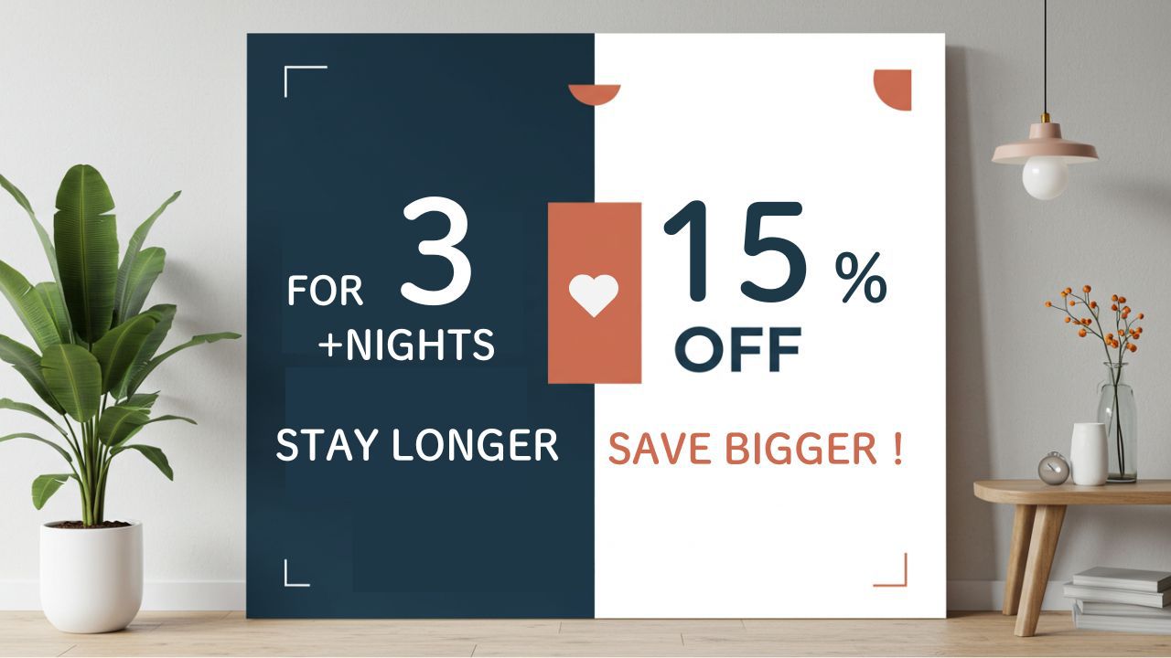 【3泊〜｜連泊割15％OFF】連泊するほどお得！自由な滞在が叶うキッチン付きコンドミニアム