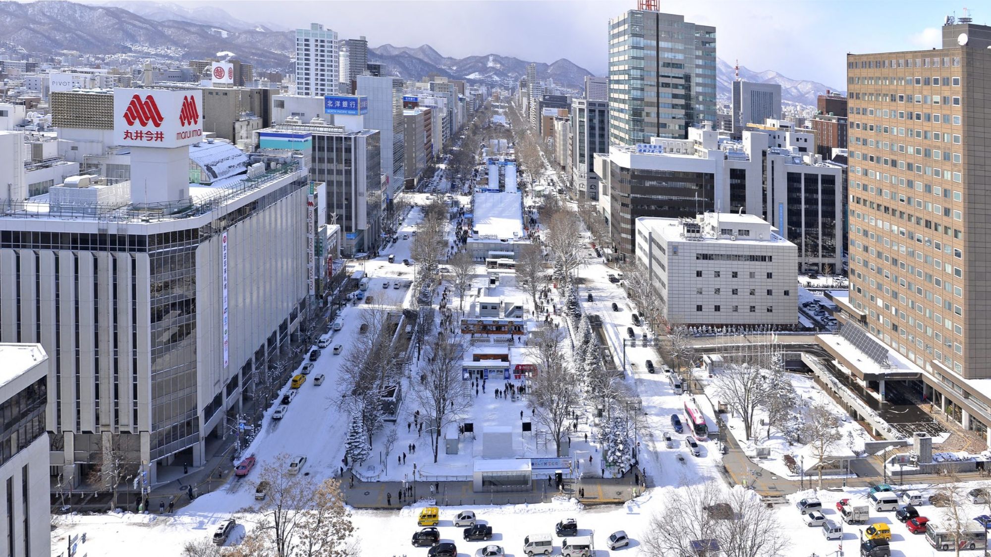 【冬の観光】雪景色の大通公園