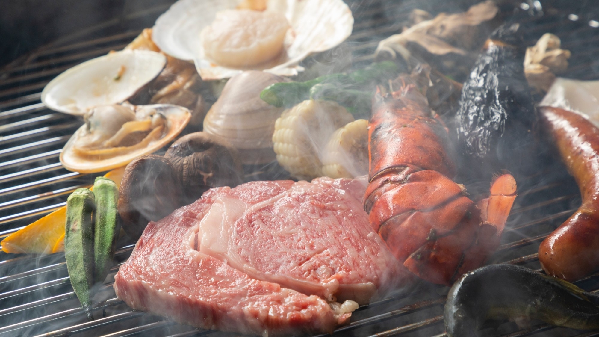 【テラスヴィラ限定／夕食特別メニュー】料理長厳選の食材を楽しむバーベキュープラン／夕・朝食付