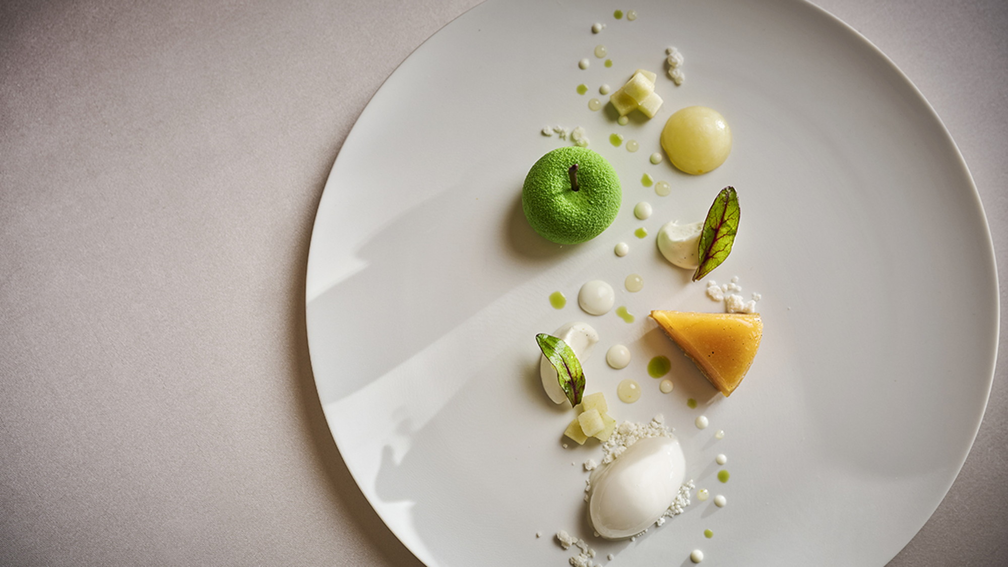 【夕食一例】コースの最後を締めくくるのに相応しい絵画のような美しいデセール