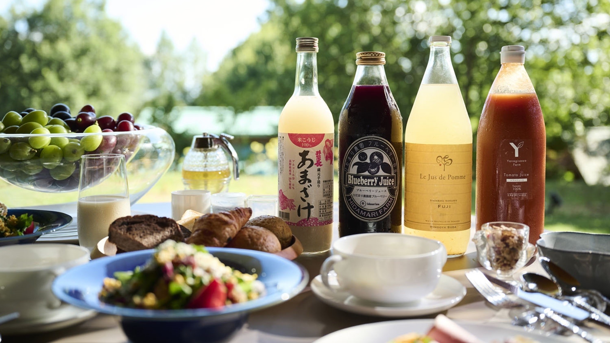 【朝食一例】新鮮な旬の野菜が主役の、優しく味わい深い朝食