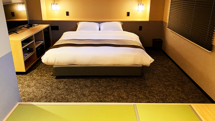 【和洋室クイーンベッド】　◆31平米◆ベッド幅160×1台