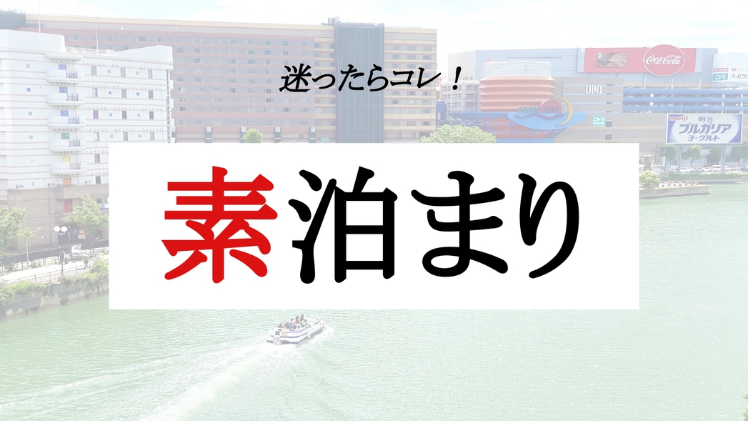 【素泊まり】スタンダードプラン「何人泊まっても同じ値段♪」