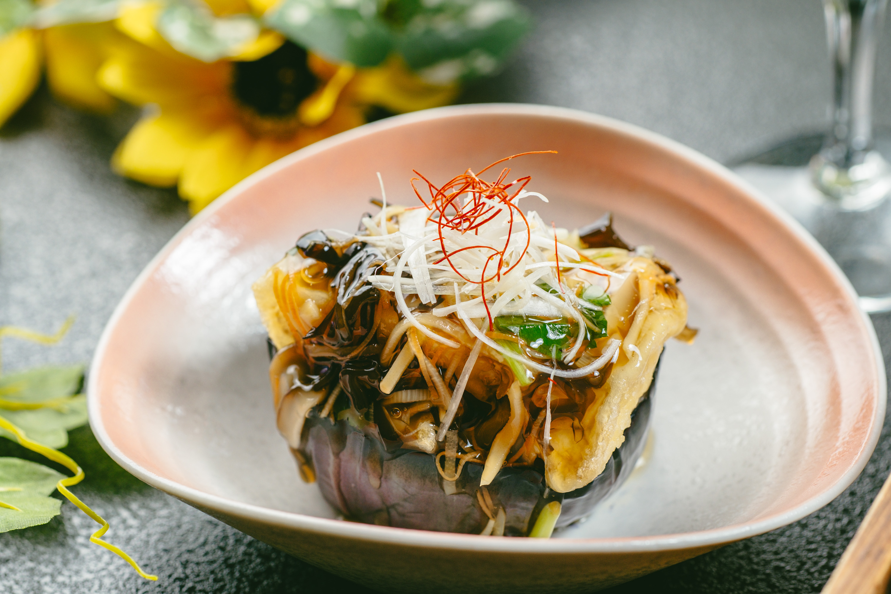 料理長おすすめ「前沢牛特選コース」米茄子