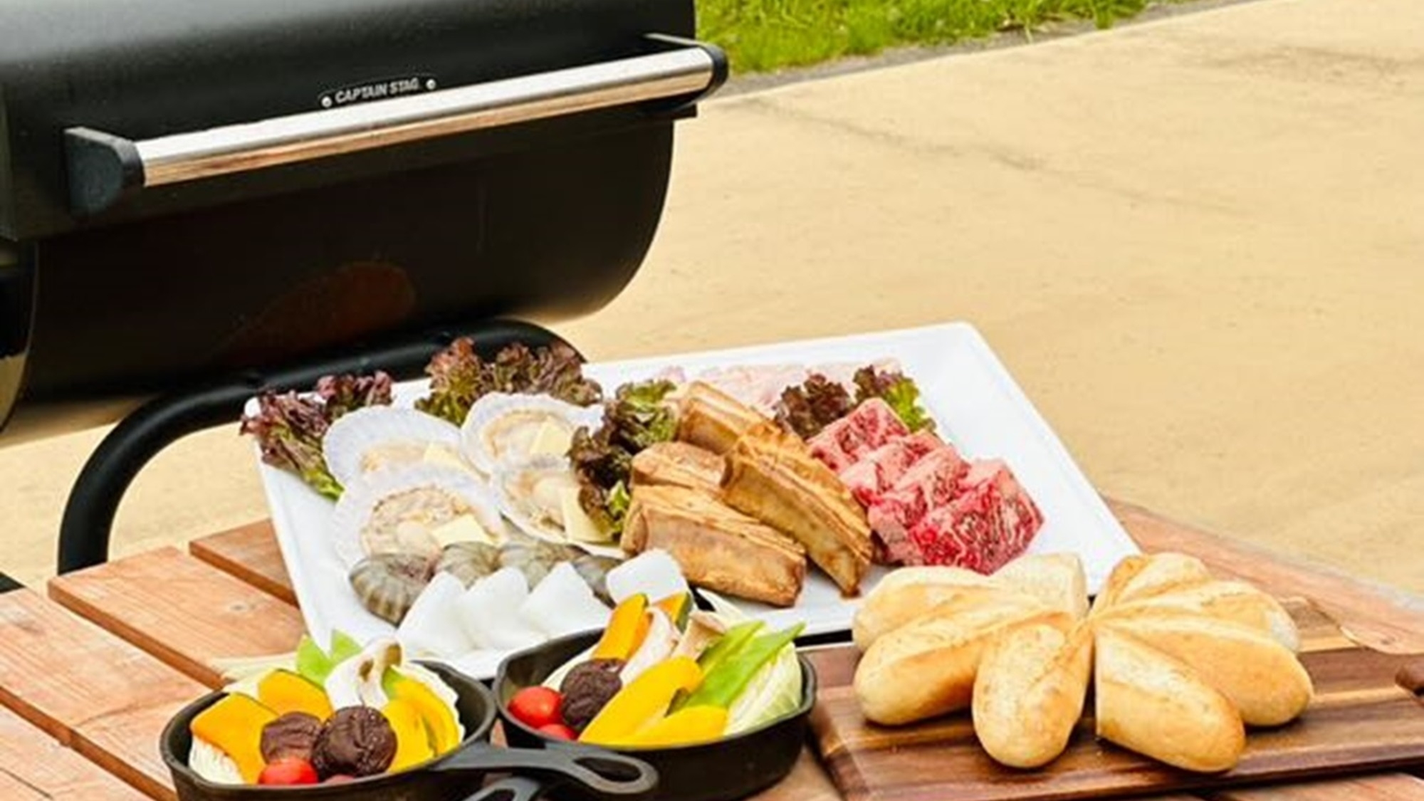 【BBQ】≪90分飲み放題≫愛犬とバーベキューを堪能／北軽井沢の自然を味わう旅へ＜●BBQ＞