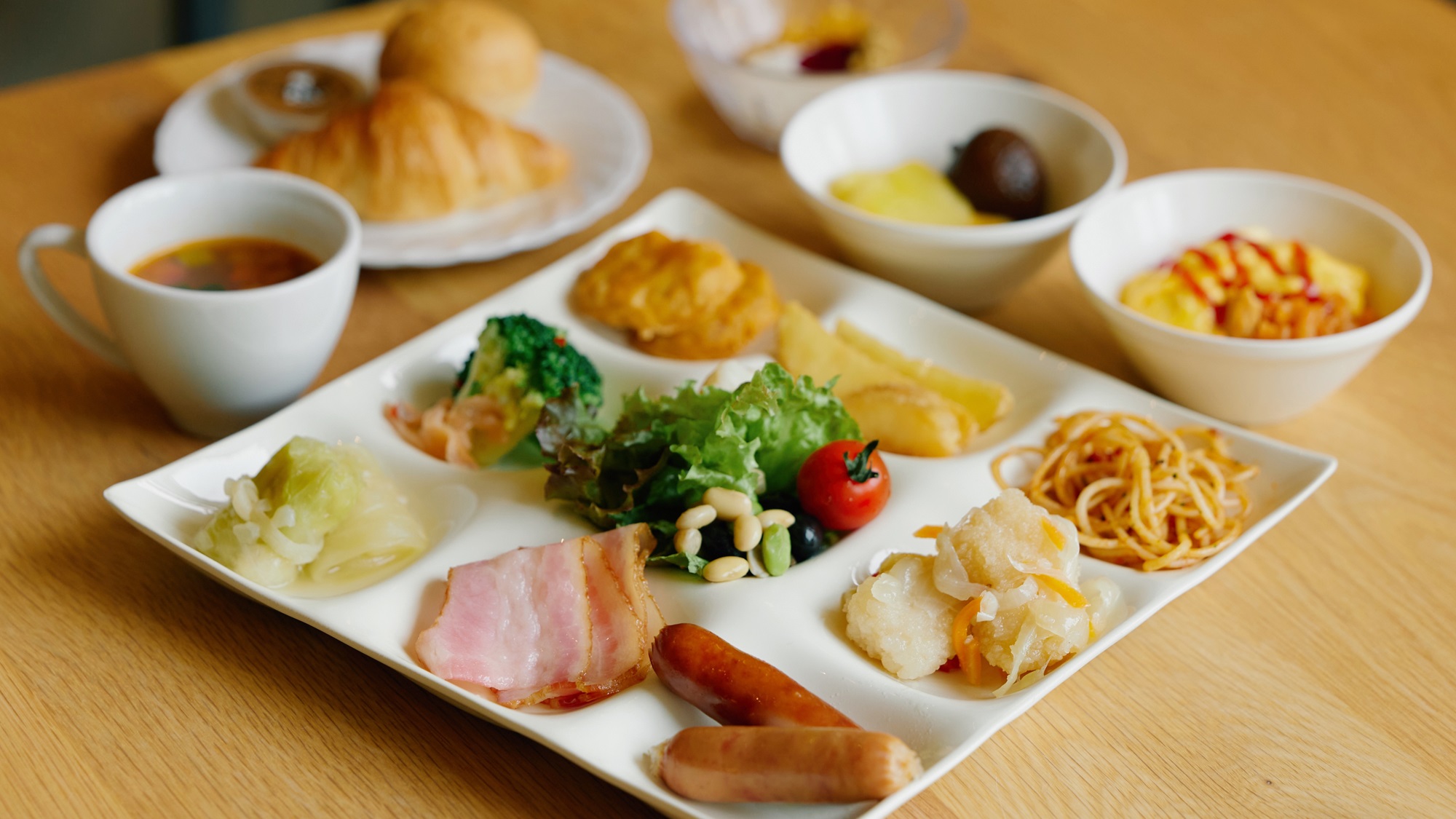 【朝食】ビュッフェ　※一例